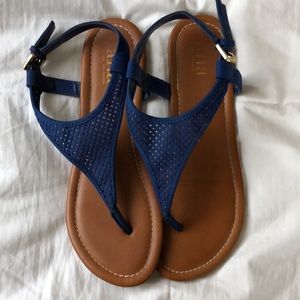 Navy blue sandals
